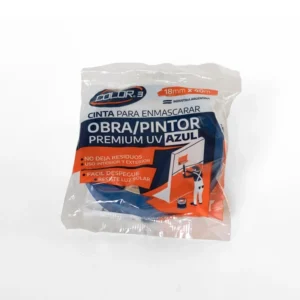 Cinta de Papel Obra Azul PREMIUM UV TF3. Resistencia a rayos UV para uso interior y exterior.
